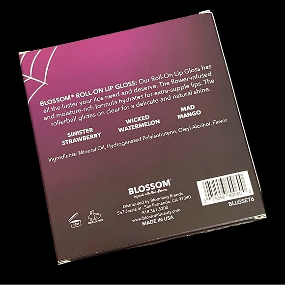 🆕Zodiac by Blossom Infused Roll on Lip Gloss Set of 3 - Picture 2 of 5